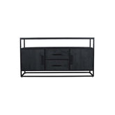 Antonio Sideboard Black - L150 X W40 X H79 - Furniture Castle