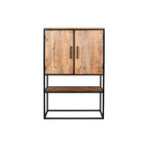 Antonio Wall Cupboard Natural - L143 X W40 X H90 - Furniture Castle