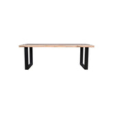 Avalon Dining Table Warm Brown - L220 X W100 X H76 - Furniture Castle