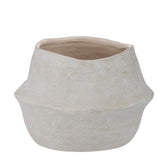Maliah Pot Cream 22x22x15cm - Furniture Castle