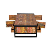 Nora Coffee Table (4 Door & 4 Drawers) - Furniture Castle