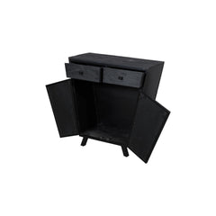 Alpine 2 Drawer 2 Door Sideboard Black - Furniture Castle