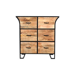 Alpine 6 Drawer Chest Black - Furniture Castle