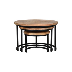 Antonio Stool Set Of 3 NAE-10 - L73 X W73 X H48 - Furniture Castle