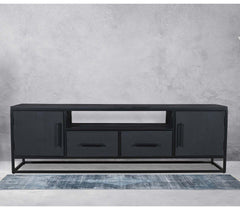 Antonio Tvc Black - L175 X W40 X H55 - Furniture Castle