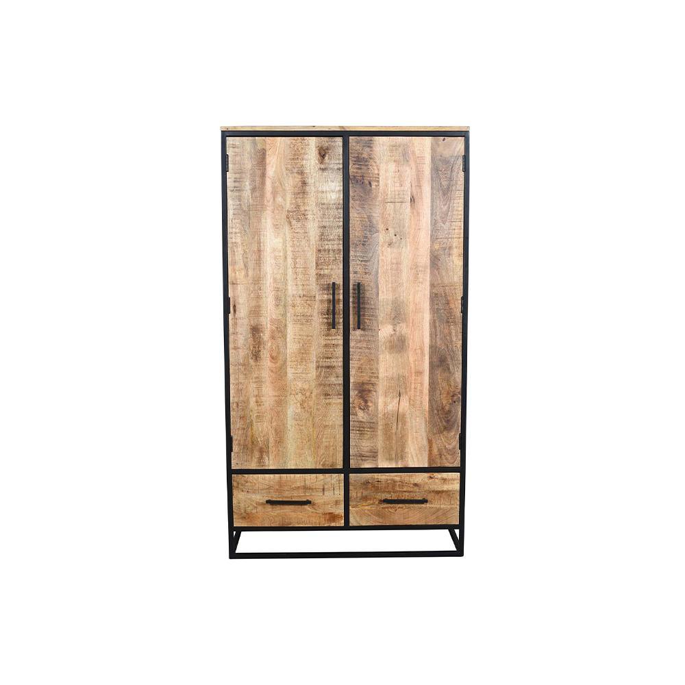 Antonio Wardrobe Natural - L100 X W40 X H180 - Furniture Castle