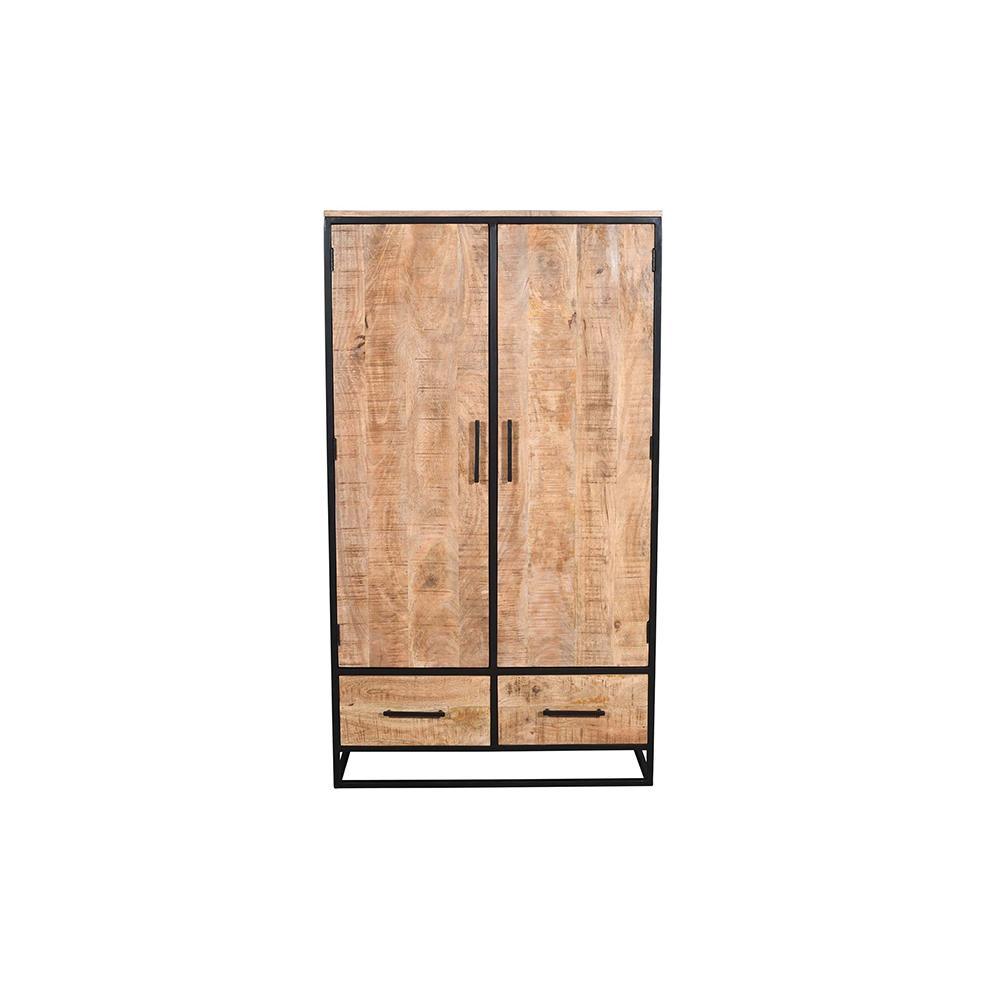 Antonio Wardrobe Natural - L100 X W40 X H180 - Furniture Castle