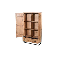 Antonio Wardrobe Natural - L100 X W40 X H180 - Furniture Castle