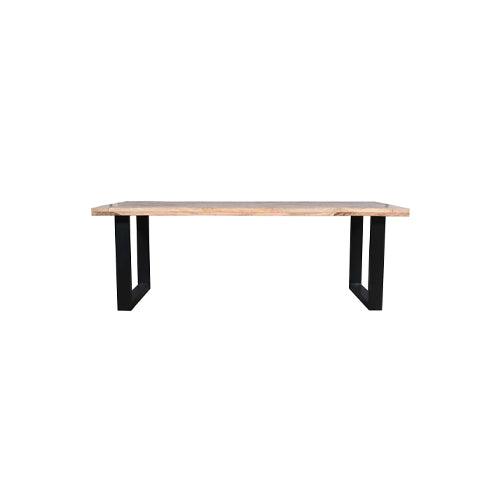 Avalon Dining Table Warm Black - L220 X W100 X H76 - Furniture Castle