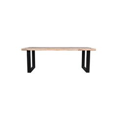 Avalon Dining Table Warm Black - L220 X W100 X H76 - Furniture Castle