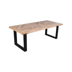 Avalon Dining Table Warm Black - L220 X W100 X H76 - Furniture Castle