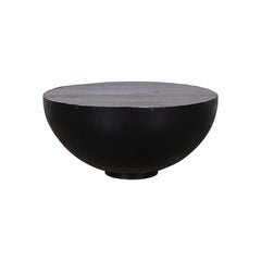 Drumster Coffee Table Black bottom - L70 X W70 X H33 - Furniture Castle