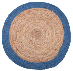 Emporium Braided Jute Rug 120X120 Cm - Furniture Castle