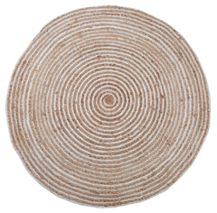 Emporium Braided Jute Rug 120X120 Cm - Furniture Castle