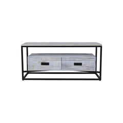 Jessica Coffee Table 2 Drawer Grey - Furniture Castle