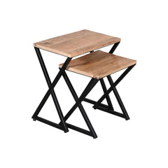 Julian Stool Set Of 2 Rectangle - Furniture Castle