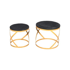 Julian Stool Set Of 2 Round - Furniture Castle