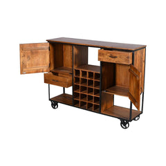 Meadows 2 Drawer 2 Door Wine Cabinet - Furniture Castle