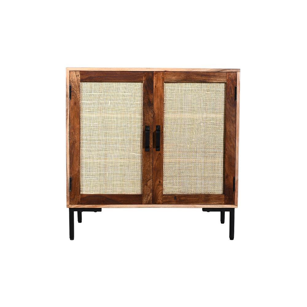 Rattan 2 Door Cabinet - Furniture Castle