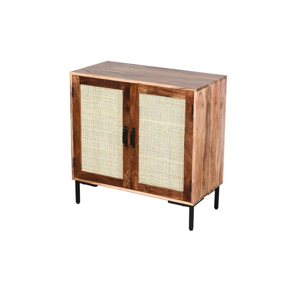 Rattan 2 Door Cabinet - Furniture Castle