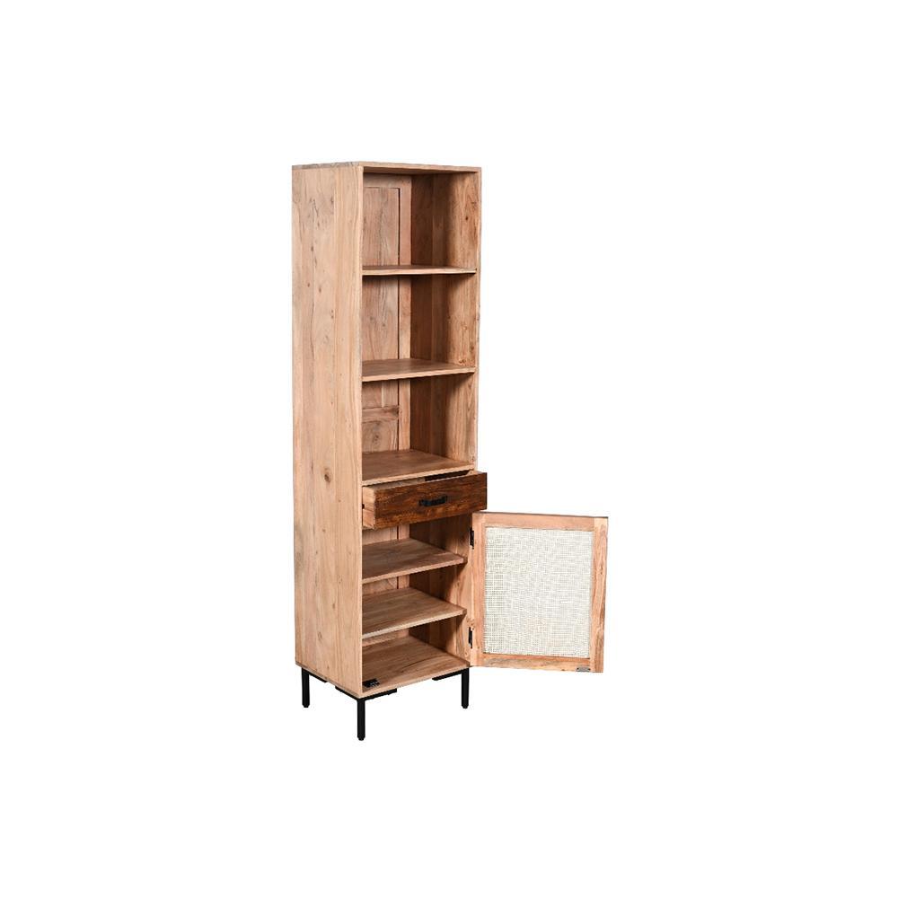 Rattan BookShelf 1 Door - Furniture Castle