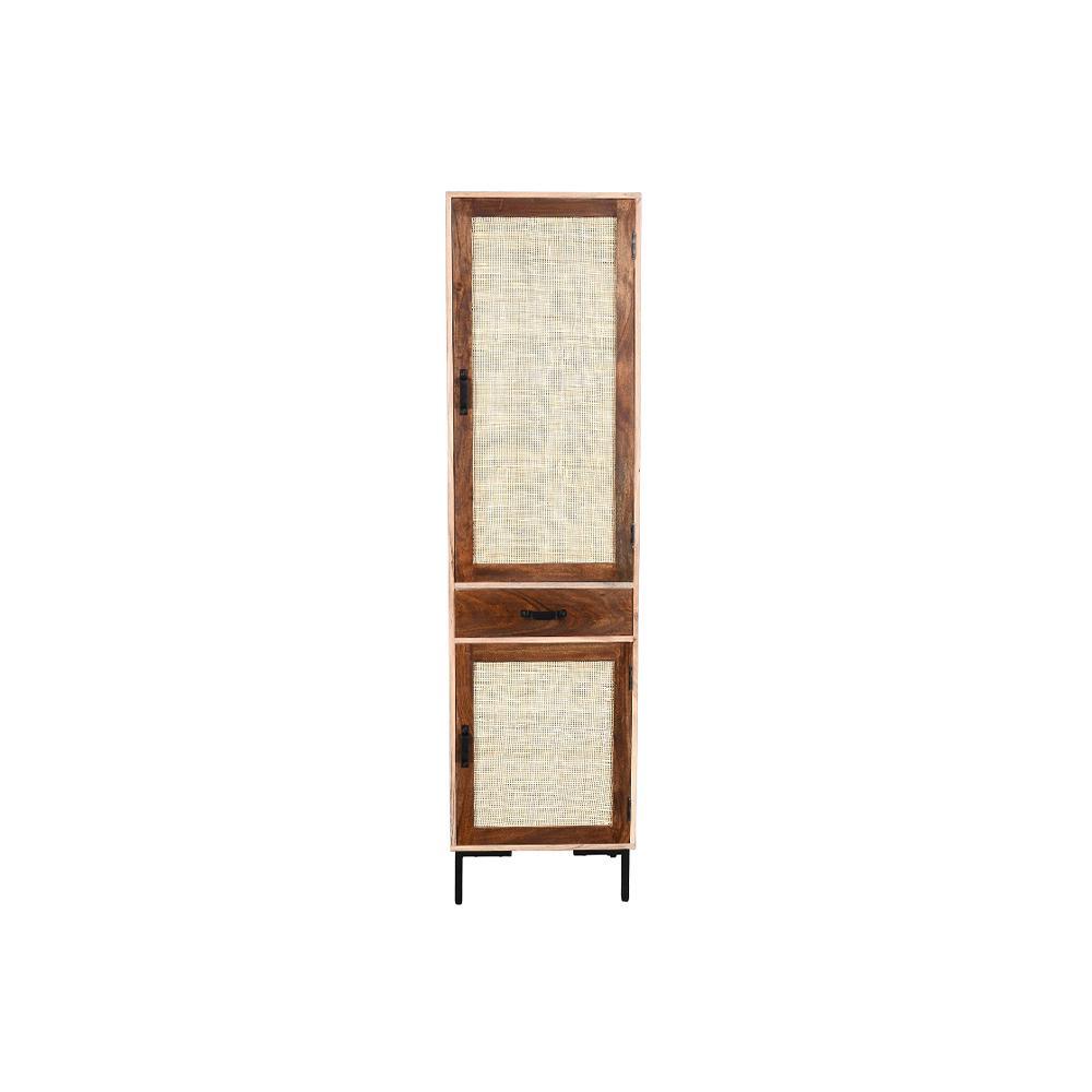 Rattan BookShelf 2 Door - Furniture Castle