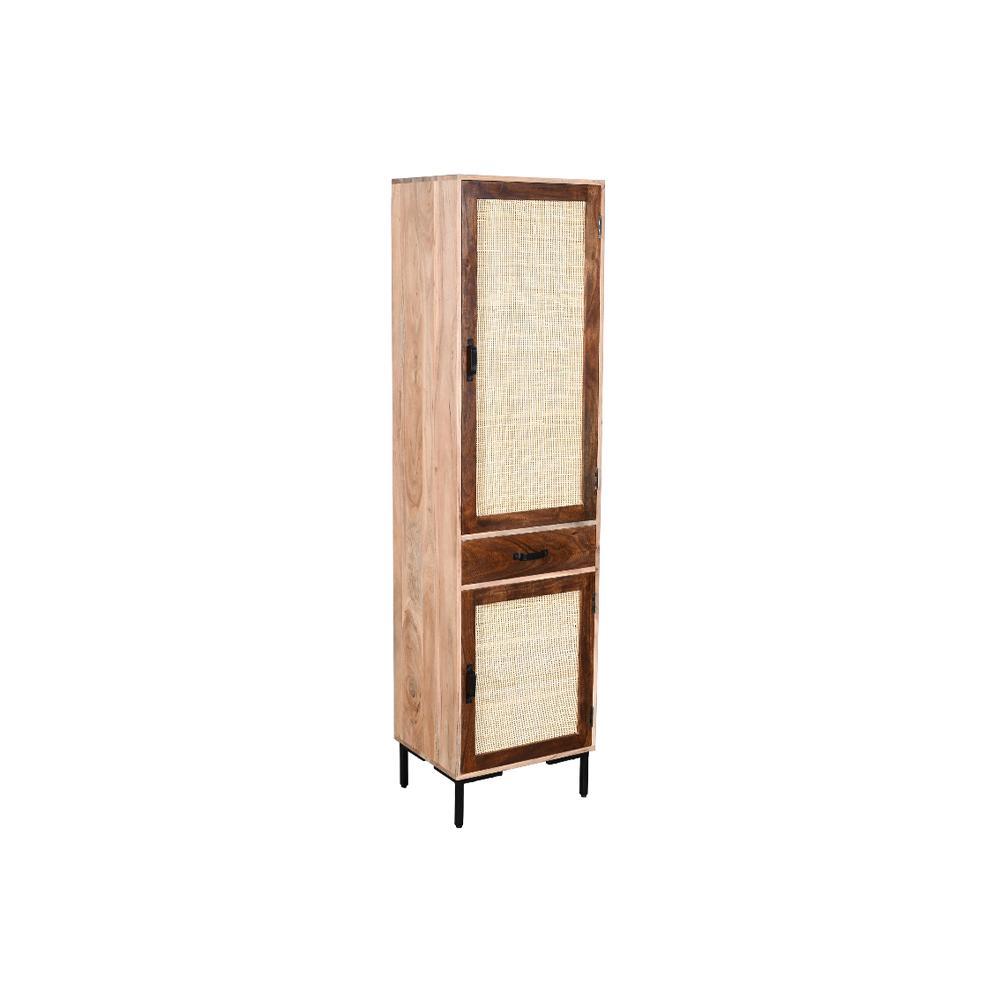 Rattan BookShelf 2 Door - Furniture Castle