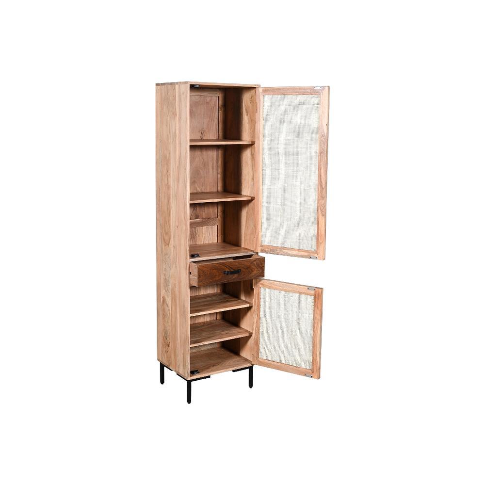 Rattan BookShelf 2 Door - Furniture Castle