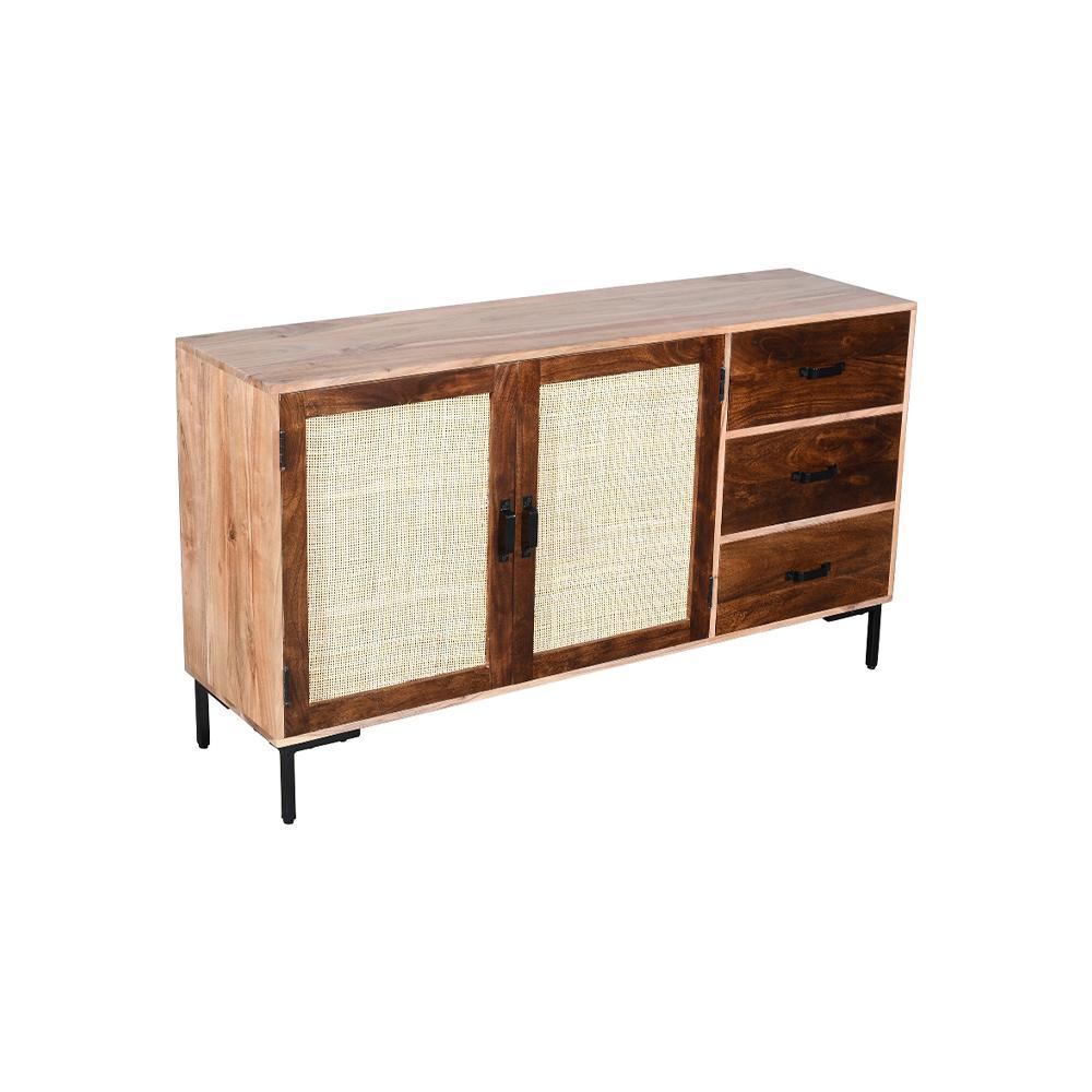 Rattan Sideboard 2 Door 3 Drawer - Furniture Castle