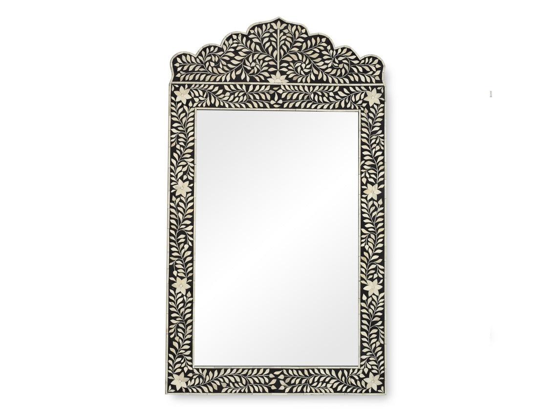 Yami MoP Inlay Mirror - Grey - Furniture Castle